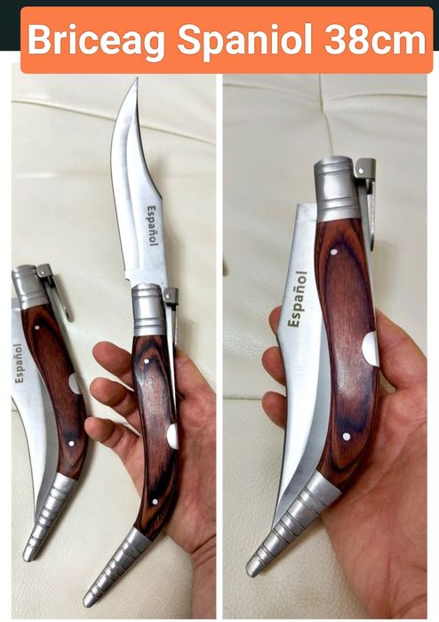 Briceag Vânătoare Pescuit Camping Cuțit Spaniol Cricket 38cm