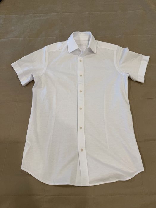 Massimo Dutti рубашка белая хлопок