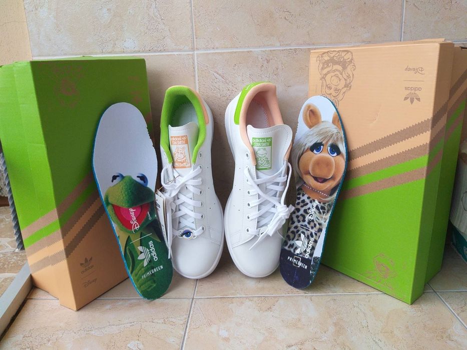 Adidas Stan Smith Miss Piggy & Kermit-мъжки кецове НОВИ С42/42 2/3