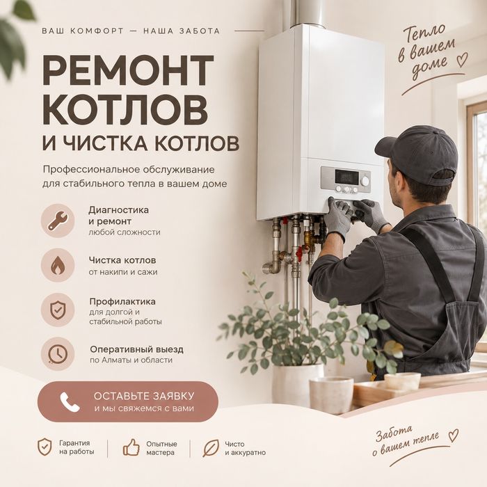 Ремонт и обслуживание ГАЗОВЫХ КОТЛОВ