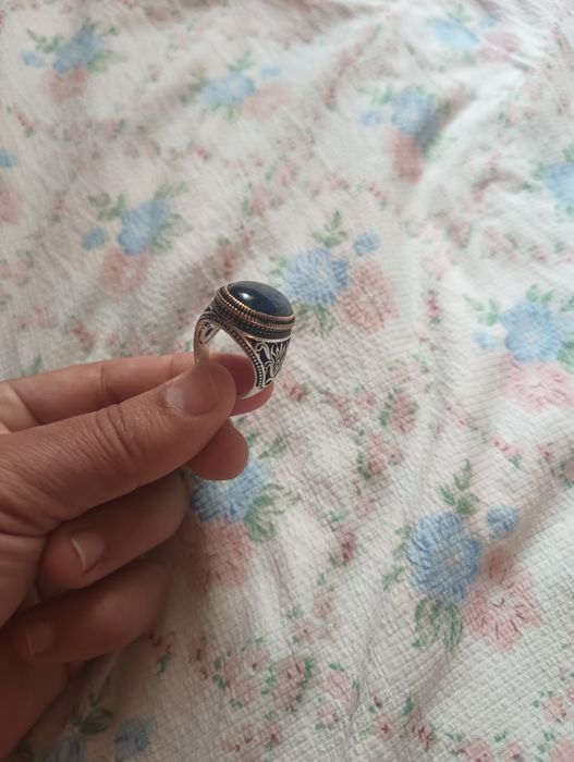 Серебрянная  печатка