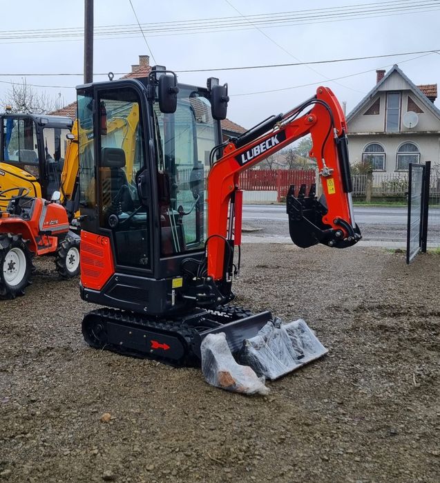 Miniexcavator Lubeck Ex 141 Nou Garantie 2 ani