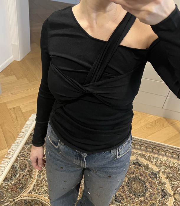 Top mulat negru Zara