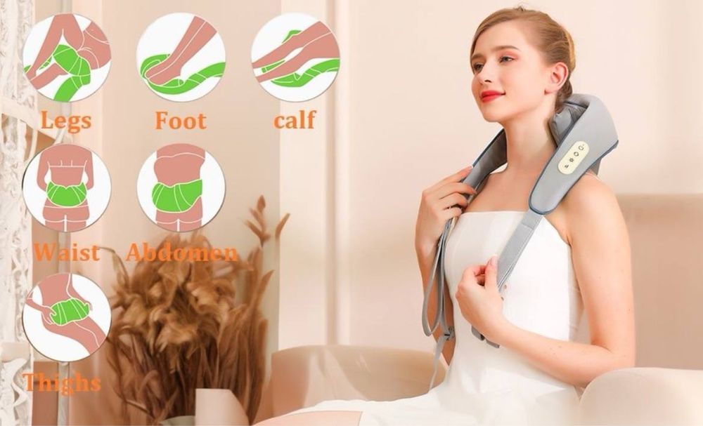 Массажёр роликовый для шеи и спины Shoulder and neck massager