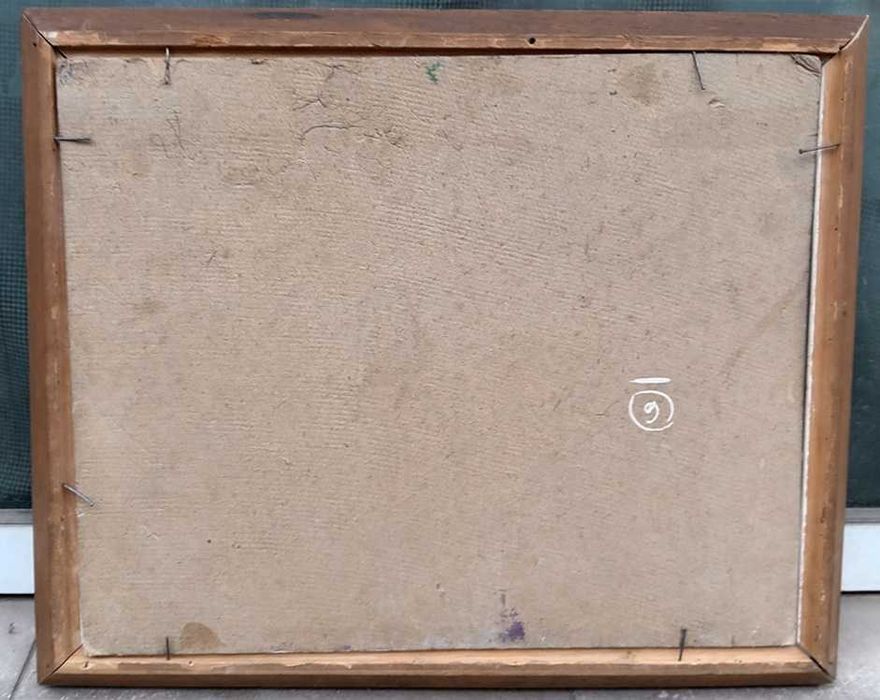 Tablou vechi - rufe la uscat - semnat Sirato