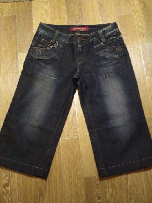 Джинсовые бриджи