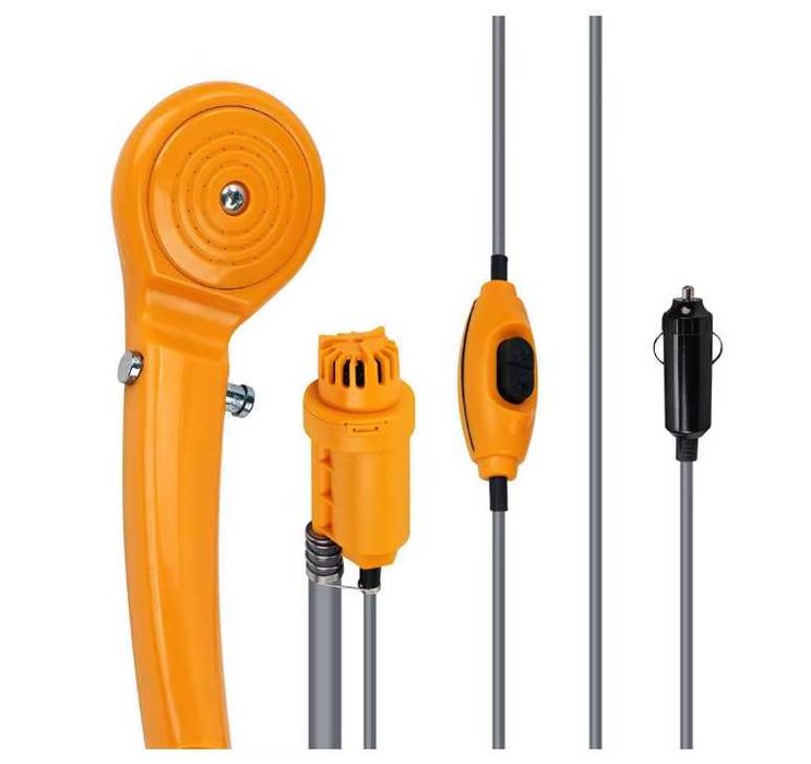 Портативен къмпинг душ Mercado Trade, С помпа, За МПС, 12V