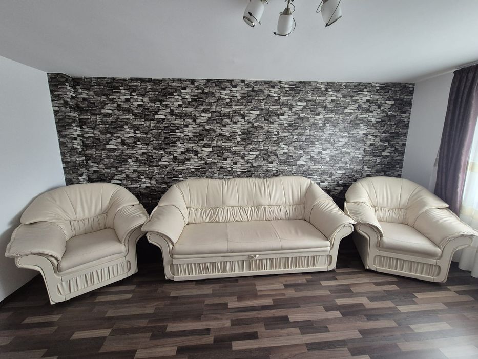 Canapea extensibilă din piele