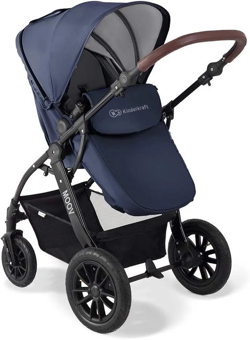 Детска количка Kinderkraft 3 in 1 Moov, Синя