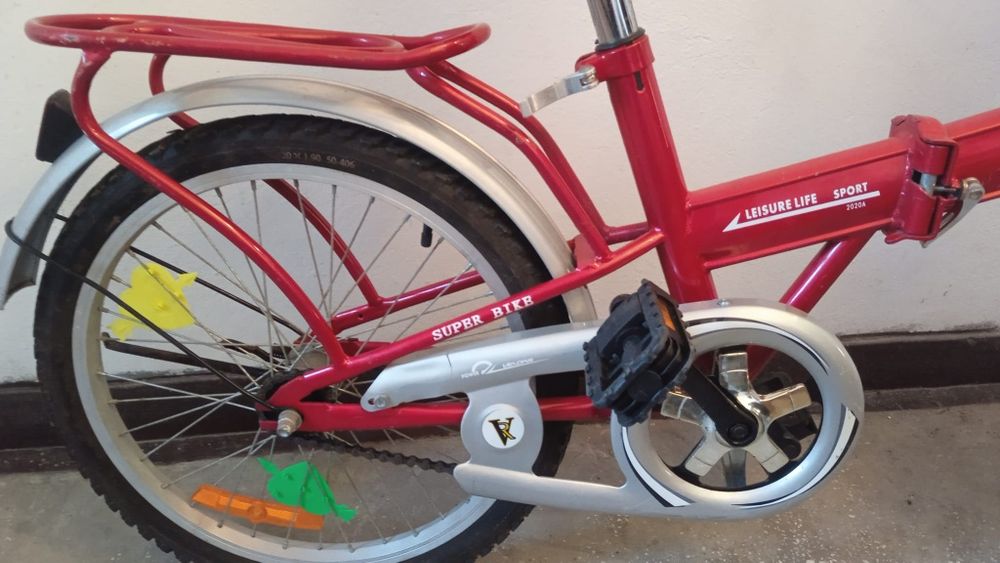 Bicicleta pliabila copii 20" Velors 2020A, economie de spatiu, usor de transportat