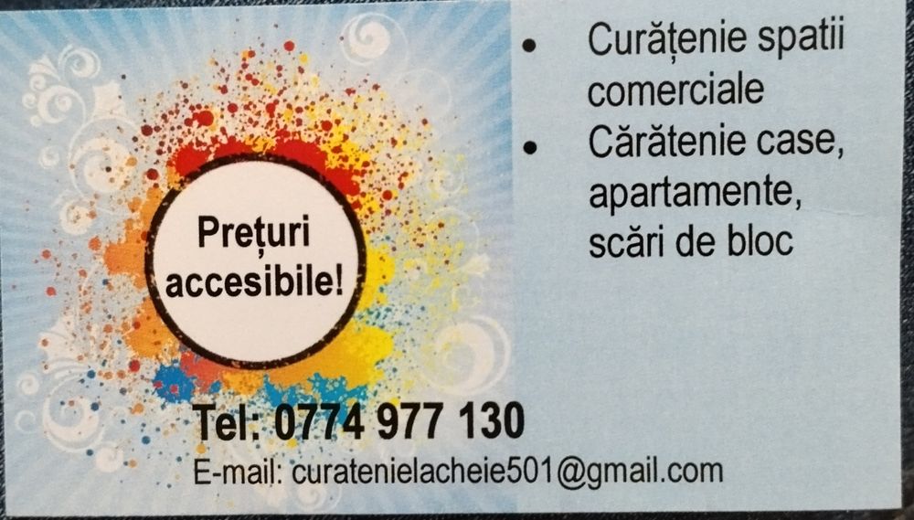 Curățenie de calitate la cele mai bune preturi!