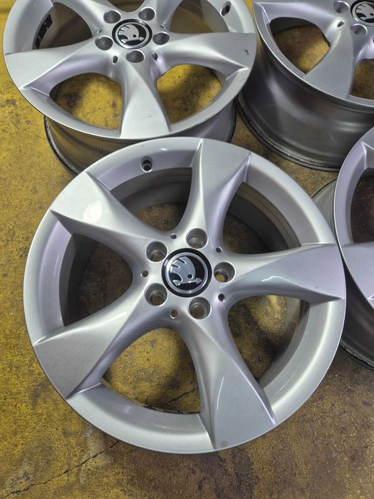 4 Jante Aliaj 5x112 17'' OEM Skoda Octavia Superb Kodiaq Karoq YETI