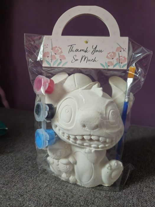 Stitch figurina din ipsos pentru colorat