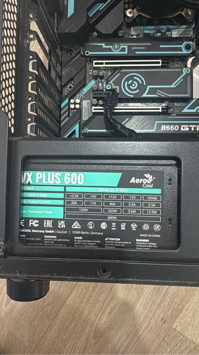 Продам ПК без видеокарты Intel i5 12400f Biostar b660