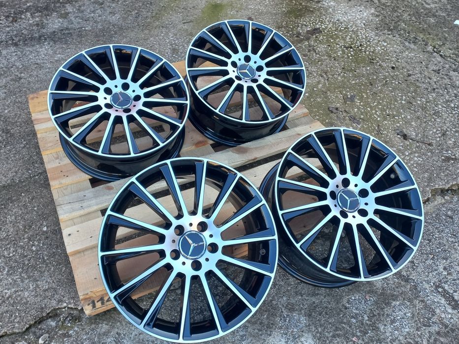 18"Мерцедес ///AMG 7.5ж ет35 A B C CLA GLA GLB Black Polish