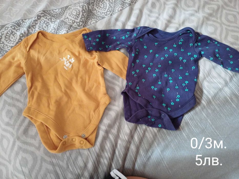 Бебешки дрешки носени по веднъж.