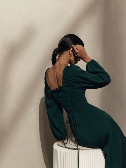 Зеленое платье от Lichi