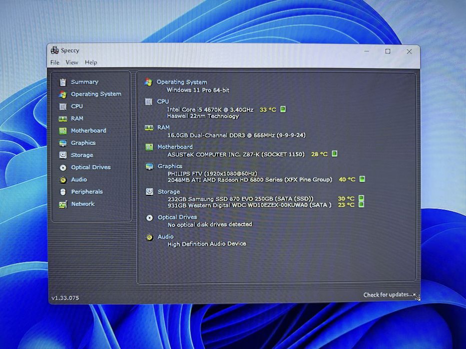 Pc intel i5 4670k, 16gb ram, Amd HD 6870 2gb, ssd 240gb, hdd 1tb