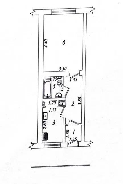 1/1/4. Старые Сергели (Eski Sergeli). Квартира 30 м², дом - галерейка.