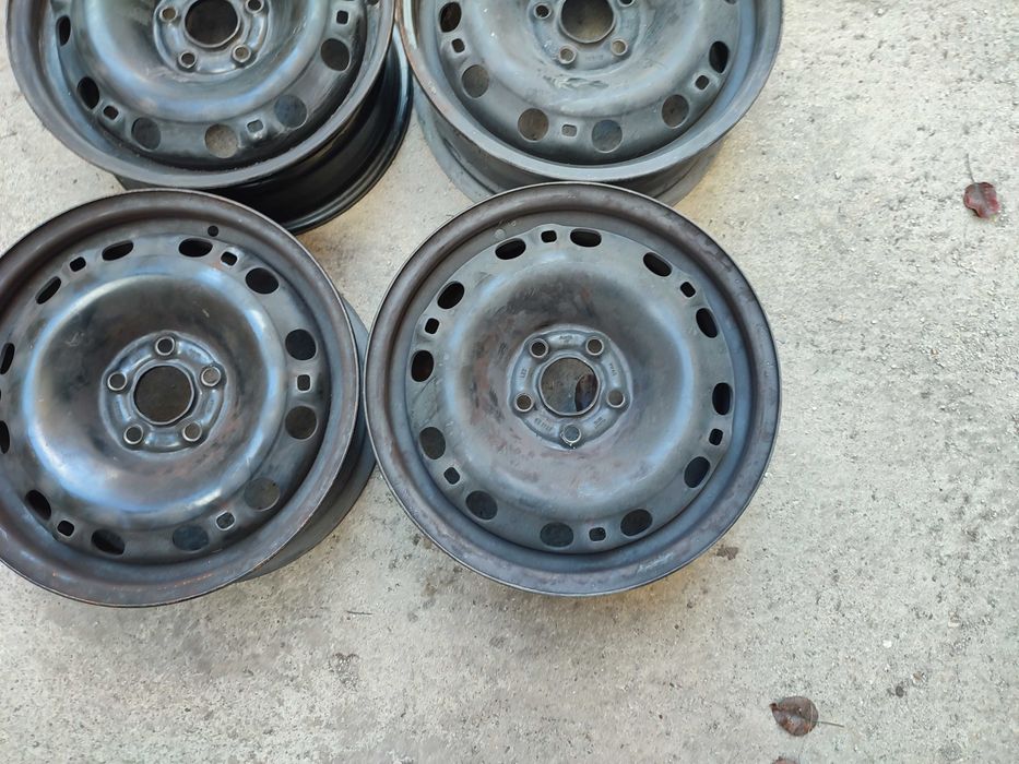 4 бр. 15" Метални джанти Volkswagen, Skoda, Seat