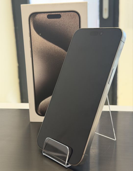 iPhone 15 Pro Max Natural Titanium 256GB, Stare Buna, 84% Baterie