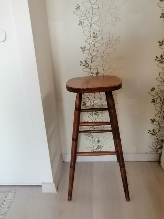 Дървени - Масивни Бар столове 2 броя