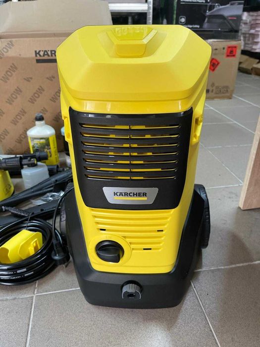 Aparat de spălat cu presiune Karcher K4 FJ Home, 130 bar, 420 l/h, capacitate curățare: 30 m²/h, pistol HD, duză pentru spumă
