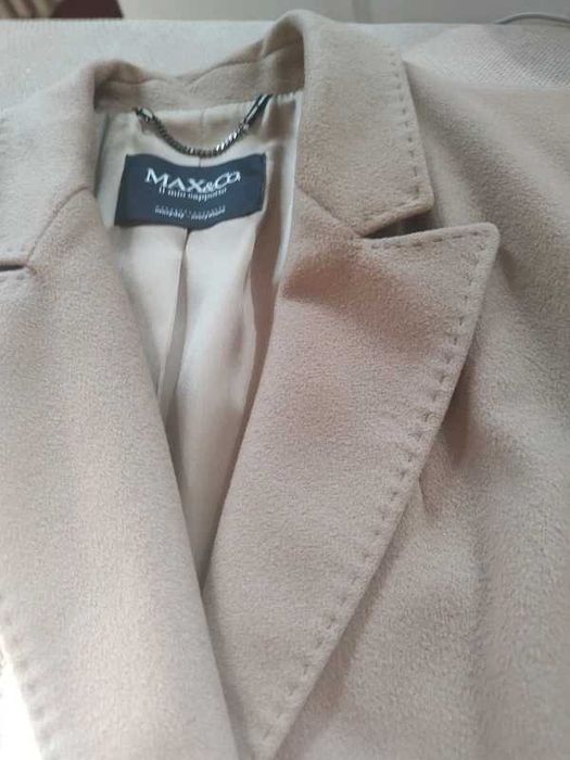 Max & Co Palton din lana si casmir nr.38 camel