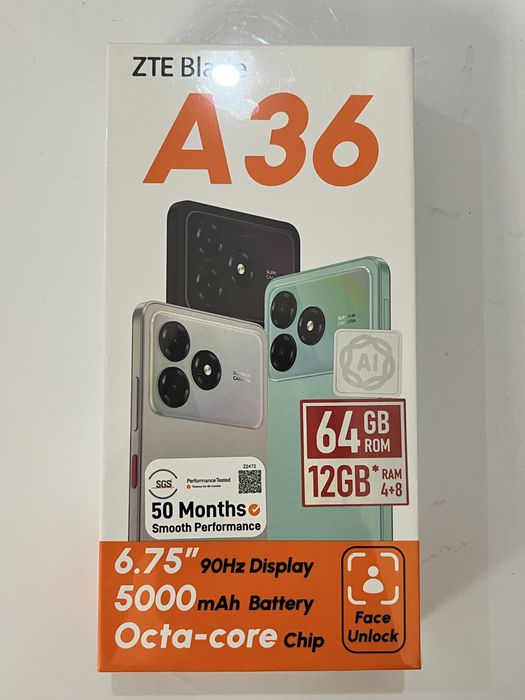 Смартфон ZTE blade A36