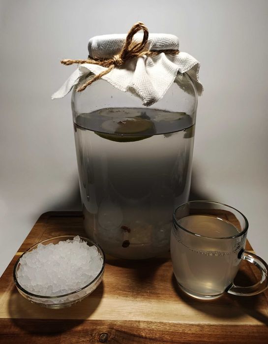 Kefir de apă (chefir) – Cristale japoneze autentice pentru băutură probiotică | Cultură vie activă | Instrucțiuni complete incluse