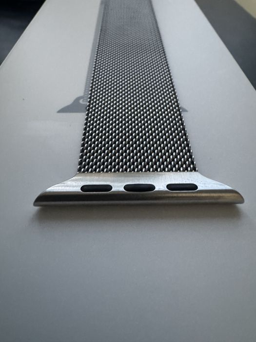 Apple Watch 45mm Curea: Silver Milanese Loop