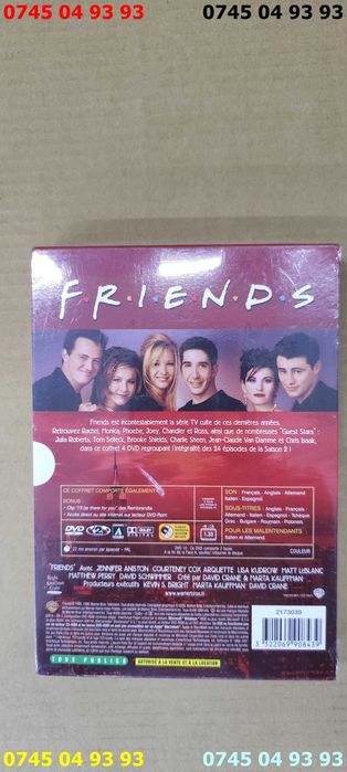 colectie FRIENDS sezonul 2 sigilate 4 dvd traduse in romana
