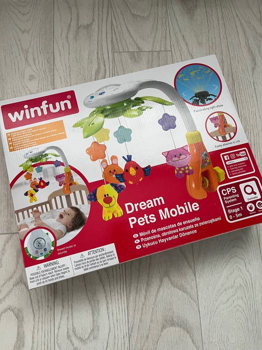 WINFUN Музикална въртележка с лампа прожектор