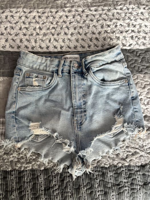 Къси дънки /син деним/