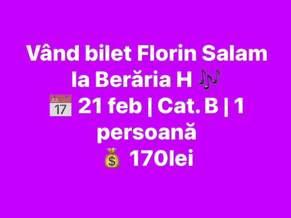 Bilet Florin Salam