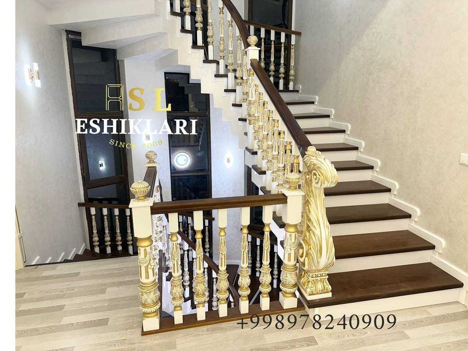 Деревянные лестницы из мдф шпона балясины перилы cool stairs