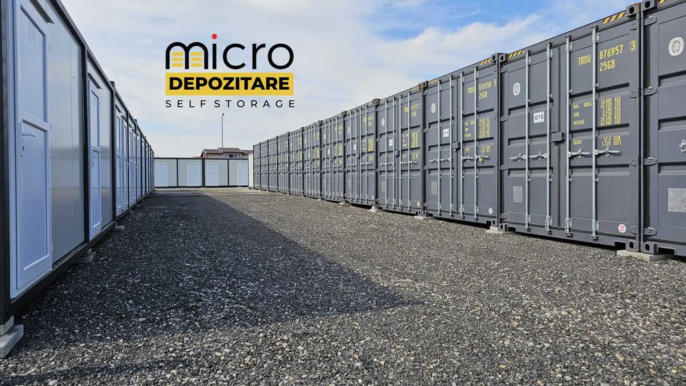 Spatiu Boxa Container Depozitare 1mp 3.5mp 5mp 7,5mp 15mp self storage