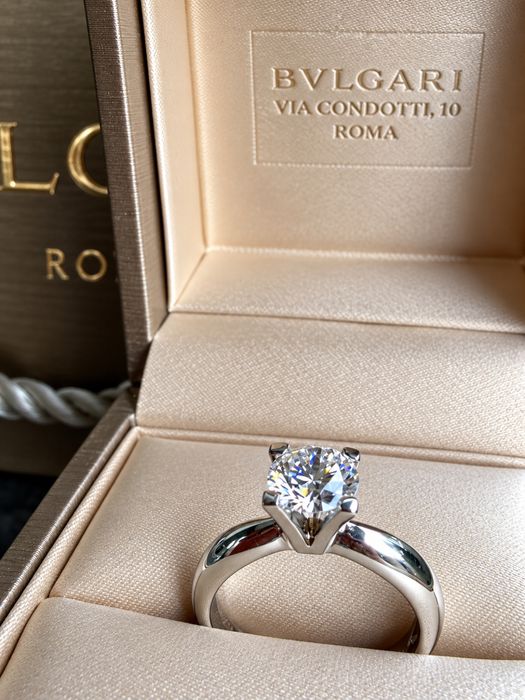 Inel Bulgari Style – Diamant Lab Grown 1 CT D-VVS1 – Aur 18K