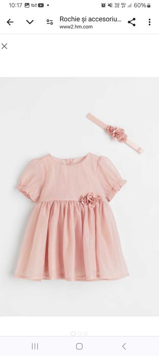 Rochia bebelusi H&M cu bentita marimea 86