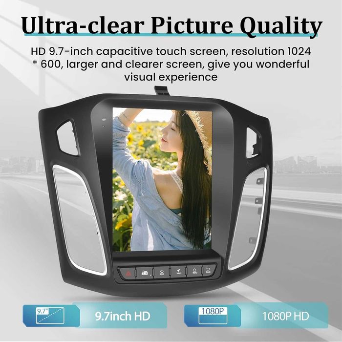 Мултимедия Двоен дин Навигация за Ford Focus 9.7 инча Android DIN Форд