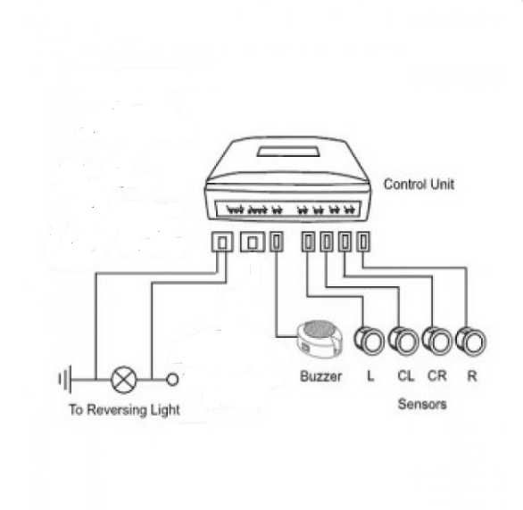 Парктроник със зумер BLACK