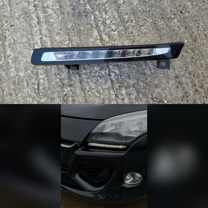 Lumina de zi Led DRL Daylight stanga 266052869r Renault Megane 3 coupe 2012 2013