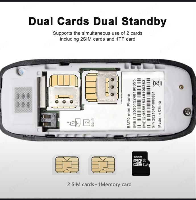 Мини телефон 2 сим карт