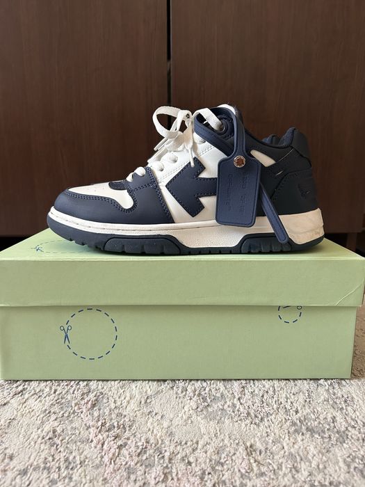 off white out of office navy blue