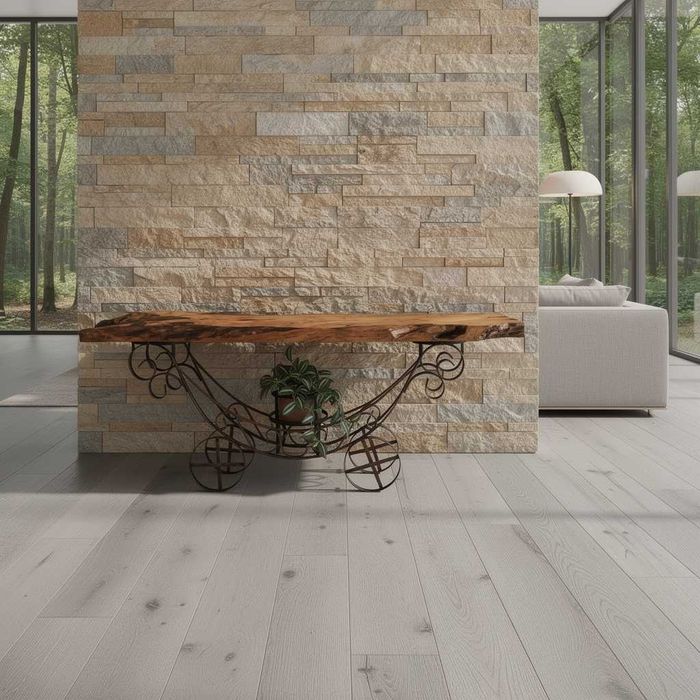 Consola luxoasa pentru hol Lemn de Prun si Fier Forjat - Lux