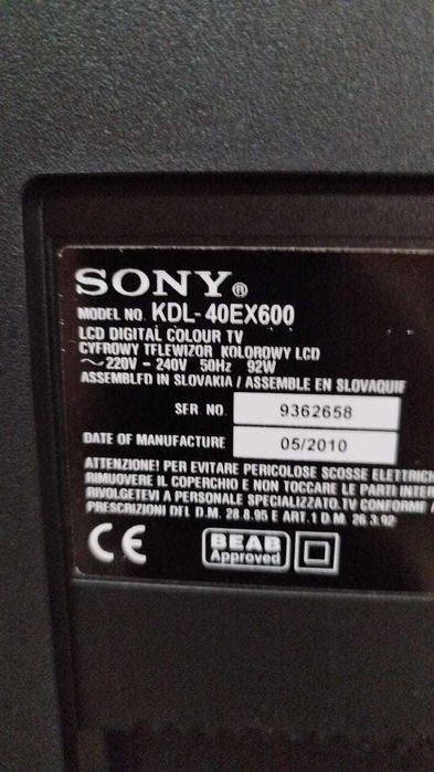 Телевизор Sony 40