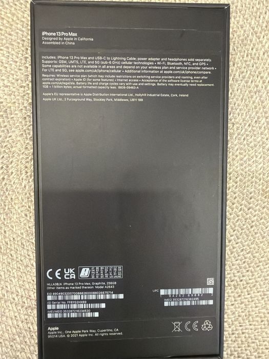 iPhone 13 Pro Max 256 GB, серый (Graphite)