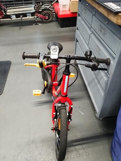 Bicicletă 2 în 1 Discover 500 14" roșu copii - (SecondHand) Decathlon