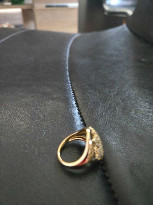 Позлатен дамски пръстен18мм