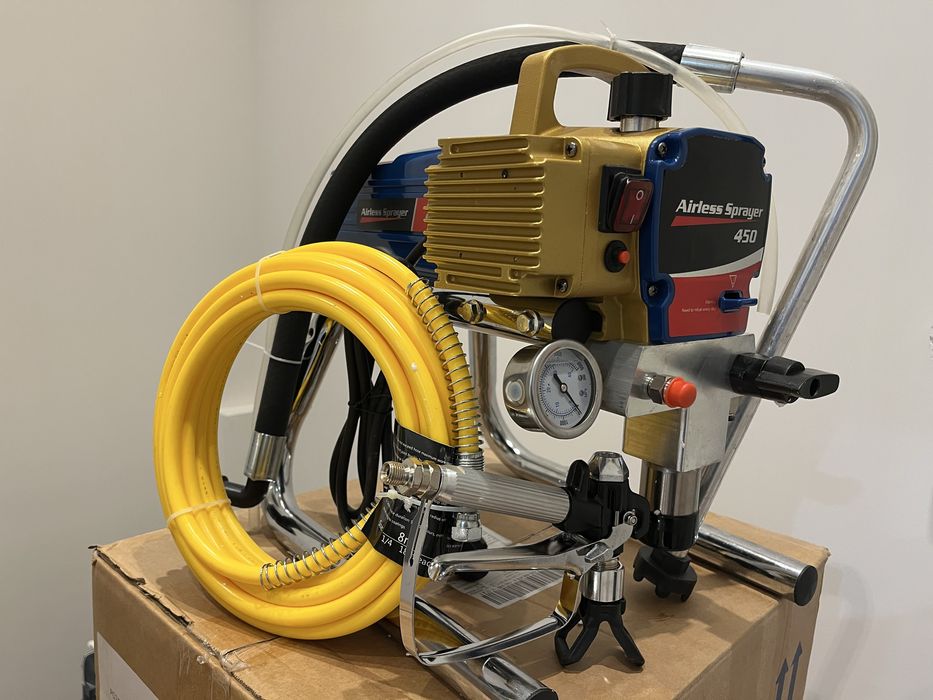 ПРОФЕСИОНАЛНА ! Машина за безвъздушно боядисване !  1500 w 2,2 л/мин.!